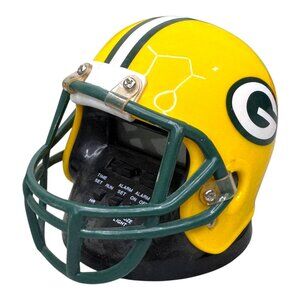 Green Bay Packers Helmet Shaped Alarm Clock With Snooze Function NFL NOT TESTED
